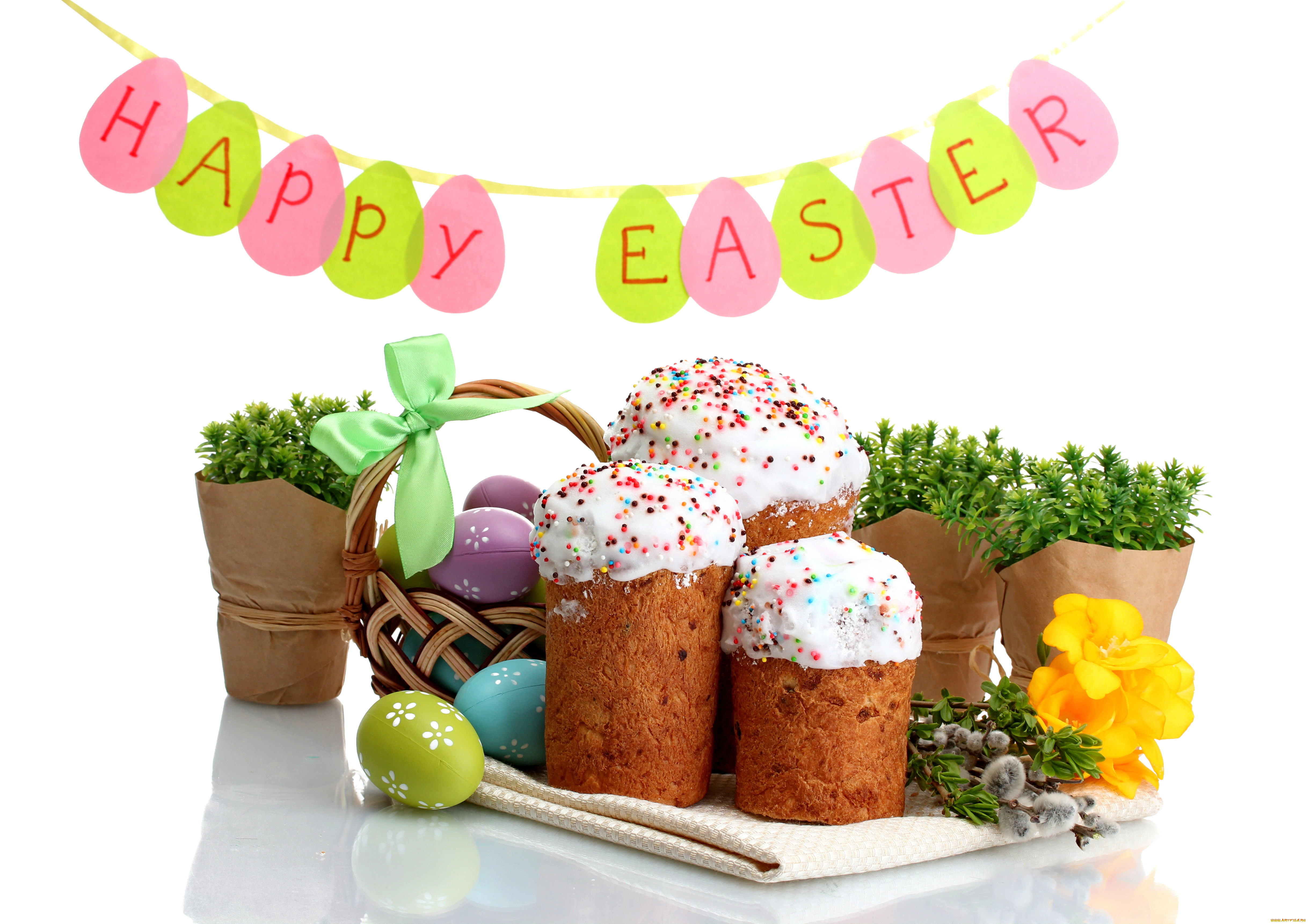 , , , , , , blessed, holiday, cake, flowers, eggs, easter